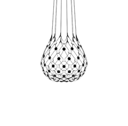 Mesh hanglamp Ø80 / 2 m snoer, zwart